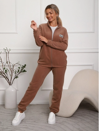 Домашний костюм "Каро" К-131 кофейный